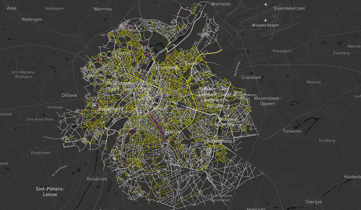 EqualStreetNames map visualisation of streets named after women and men